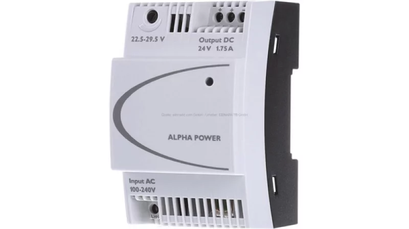 Источник питания Вход 100-240V AC; Выход 24V DC / 2,5A ALPHA POWER 24-2.5