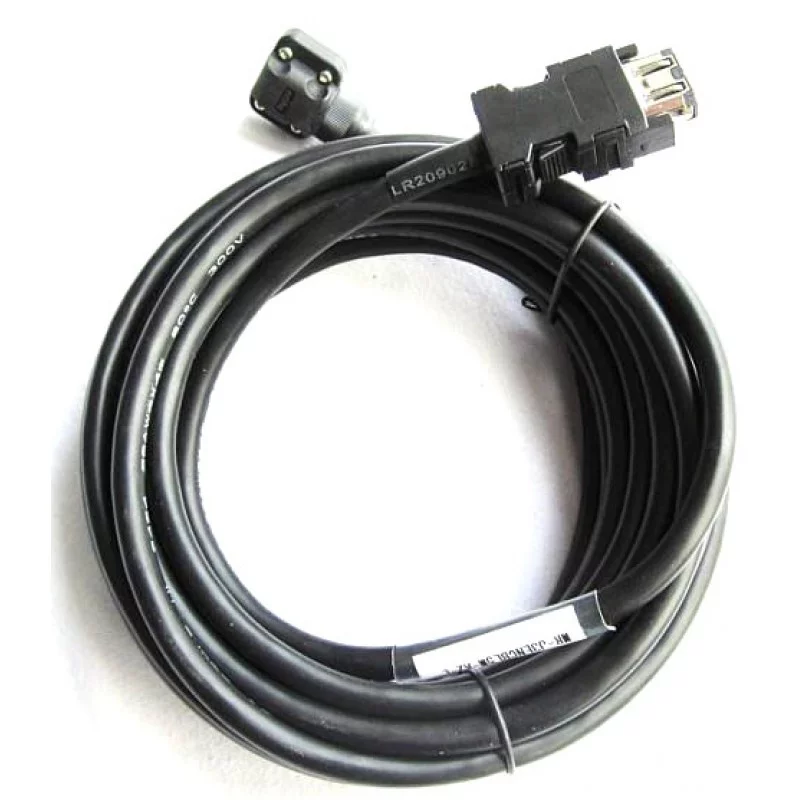 Кабель 5м, выход кабеля в сторону противоположную валу двигателя, IP65 MR-PWS1CBL5M-A2-L